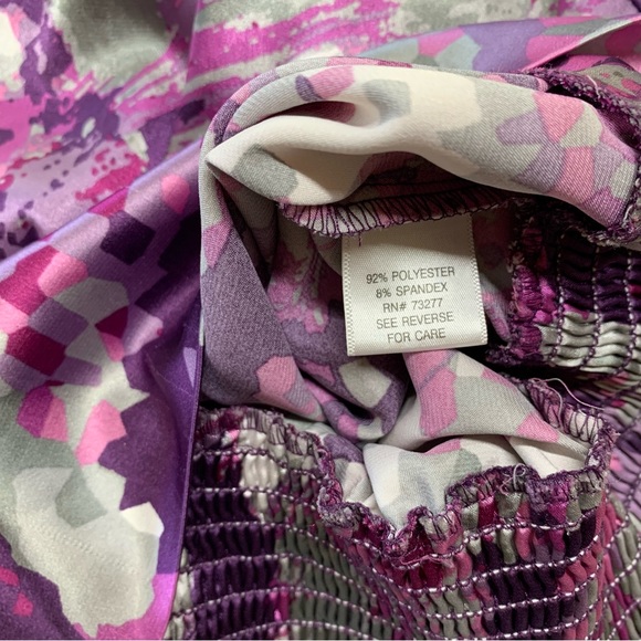 Silky Banded Waist Blouse - Picture 14 of 14